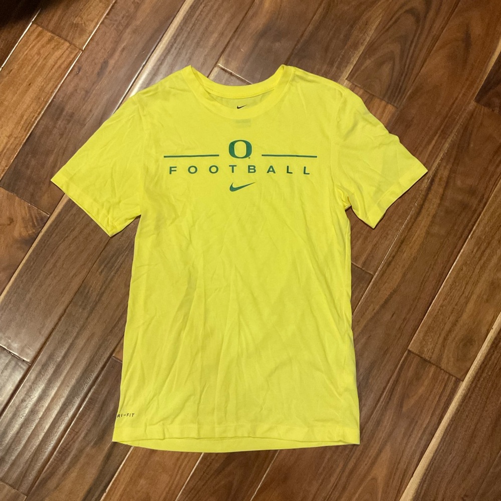 Nike Yellow Oregon Football Dri-Fit Tee